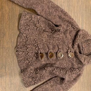 Brown lambs wool cardigan